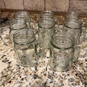 Golden Harvest Drinking Jars- Set of 8